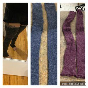 2 Pair Plus Size Thigh High Legwarmers